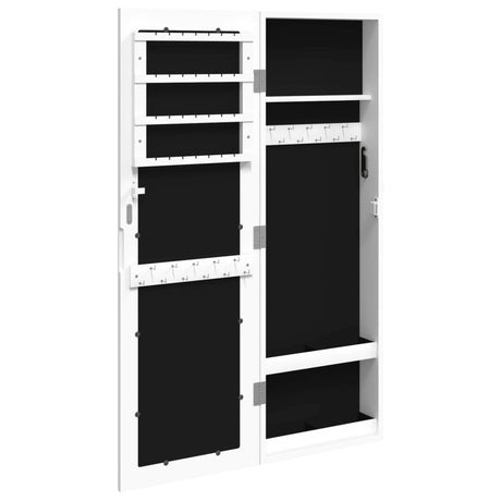 Mirror Jewellery Cabinet Wall Mounted 30X8.5X90 Cm