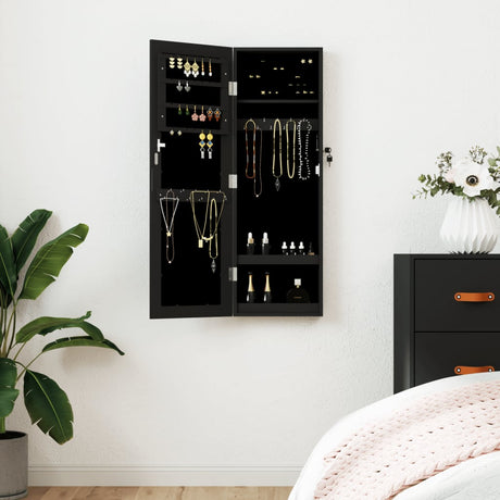 Mirror Jewellery Cabinet Wall Mounted 30X8.5X90 Cm