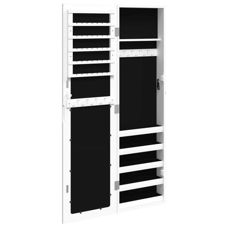 Mirror Jewellery Cabinet Wall Mounted 30X8.5X106 Cm
