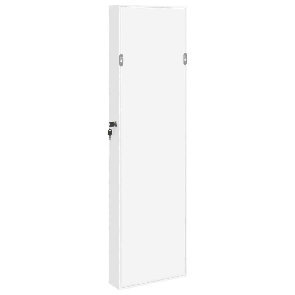 Mirror Jewellery Cabinet Wall Mounted 30X8.5X106 Cm