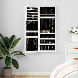 Mirror Jewellery Cabinet Wall Mounted 37.5X10X67 Cm