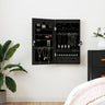 Mirror Jewellery Cabinet Wall Mounted 37.5X10X67 Cm