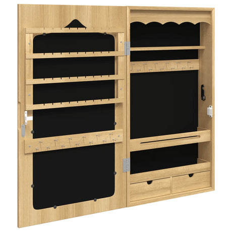 Mirror Jewellery Cabinet Wall Mounted 37.5X10X67 Cm