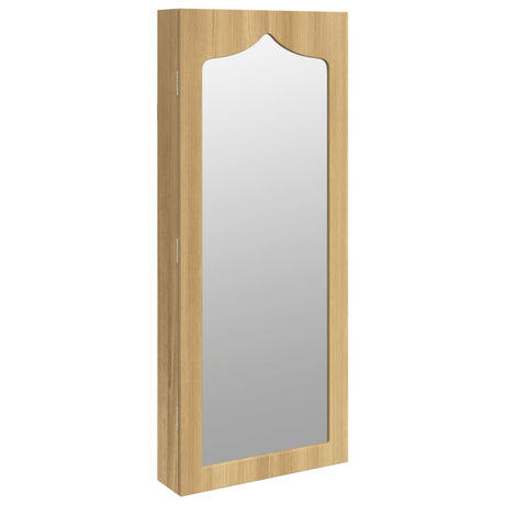Mirror Jewellery Cabinet Wall Mounted 37.5X10X90 Cm