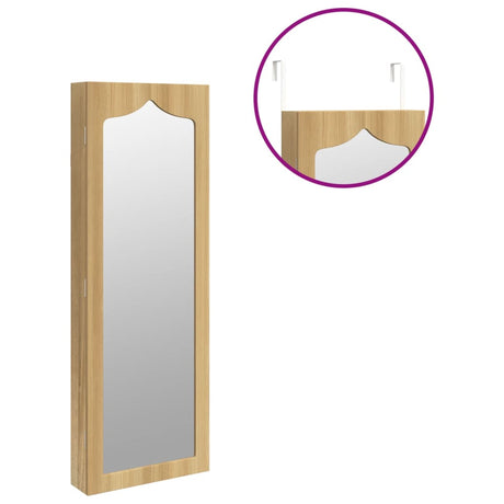 Mirror Jewellery Cabinet Wall Mounted 37.5X10X106 Cm