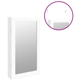 Mirror Jewellery Cabinet With Led Lights Wall Mounted