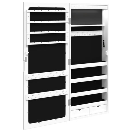 Mirror Jewellery Cabinet With Led Lights Wall Mounted