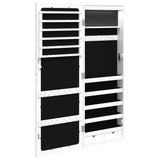 Mirror Jewellery Cabinet With Led Lights Wall Mounted