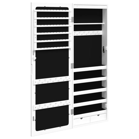 Mirror Jewellery Cabinet With Led Lights Wall Mounted
