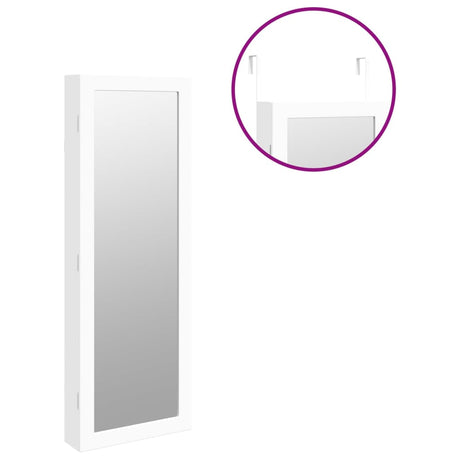 Mirror Jewellery Cabinet With Led Lights Wall Mounted