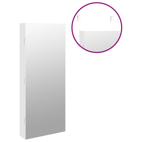 Mirror Jewellery Cabinet With Led Lights Wall Mounted