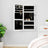 Mirror Jewellery Cabinet With Led Lights Wall Mounted