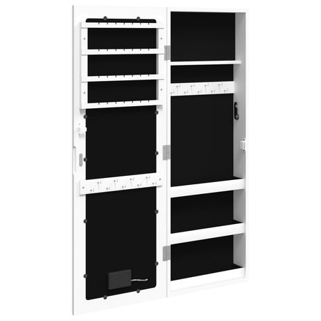 Mirror Jewellery Cabinet With Led Lights Wall Mounted