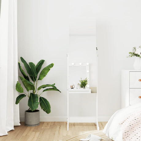 Mirror Jewellery Cabinet Free Standing 42X38X152 Cm