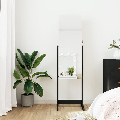Mirror Jewellery Cabinet Free Standing 42X38X152 Cm
