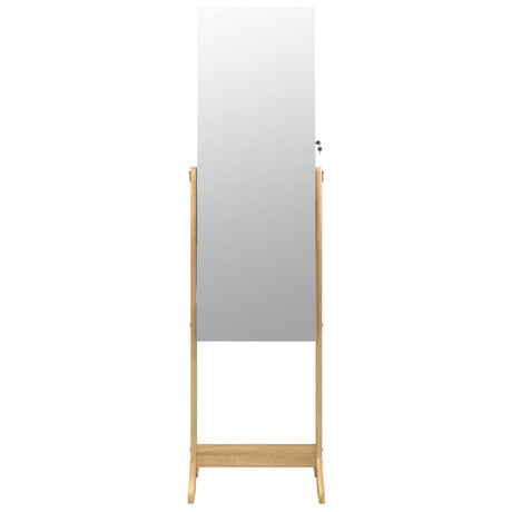 Mirror Jewellery Cabinet Free Standing 42X38X152 Cm