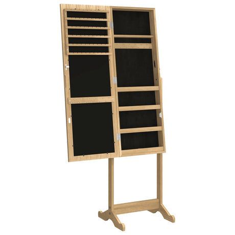 Mirror Jewellery Cabinet Free Standing 42X38X152 Cm