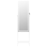 Mirror Jewellery Cabinet With Led Lights Free Standing