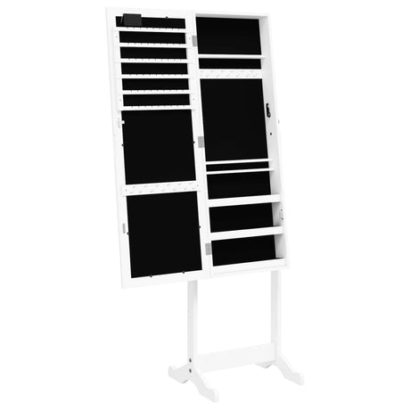 Mirror Jewellery Cabinet With Led Lights Free Standing