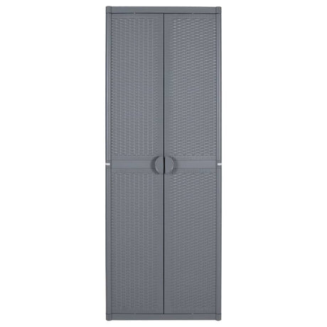 Garden Storage Cabinet 65X45X172 Cm Pp Rattan