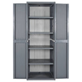 Garden Storage Cabinet 65X45X172 Cm Pp Rattan