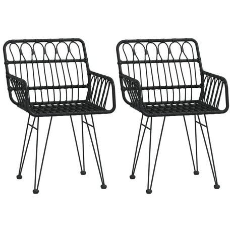 3 Piece Garden Dining Set Poly Rattan