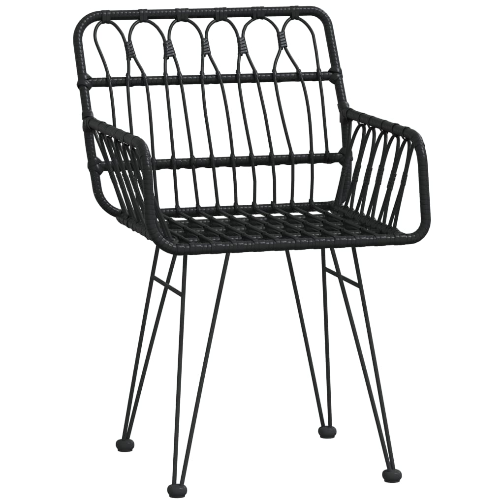 3 Piece Garden Dining Set Poly Rattan