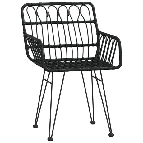 3 Piece Garden Dining Set Poly Rattan