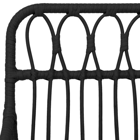 3 Piece Garden Dining Set Poly Rattan