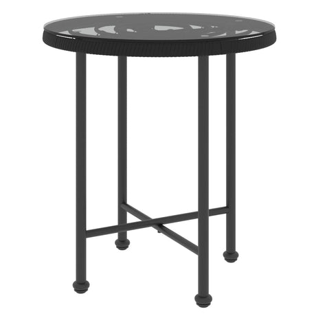 3 Piece Garden Dining Set Poly Rattan