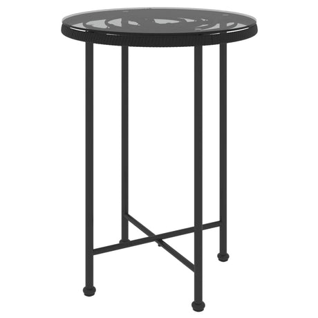 3 Piece Garden Dining Set Poly Rattan