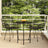 3 Piece Garden Dining Set Poly Rattan