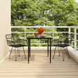 3 Piece Garden Dining Set Poly Rattan