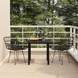 7 Piece Garden Dining Set Poly Rattan