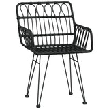 7 Piece Garden Dining Set Poly Rattan