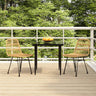 5 Piece Garden Dining Set Poly Rattan