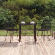 7 Piece Garden Dining Set Poly Rattan
