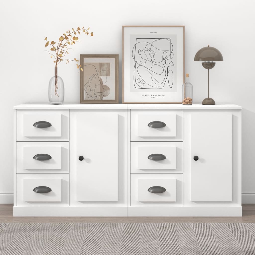 Sideboards 2 Pcs Engineered Wood