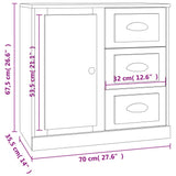 Sideboards 2 Pcs Engineered Wood