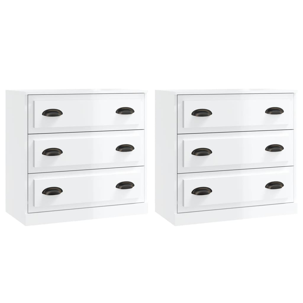Sideboards 2 Pcs Engineered Wood