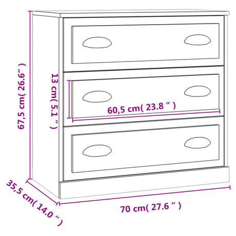 Sideboards 2 Pcs Engineered Wood