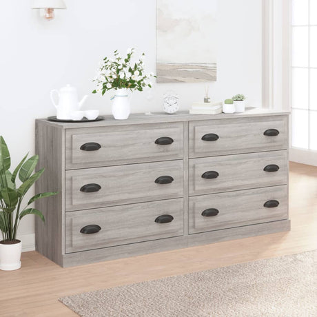 Sideboards 2 Pcs Engineered Wood