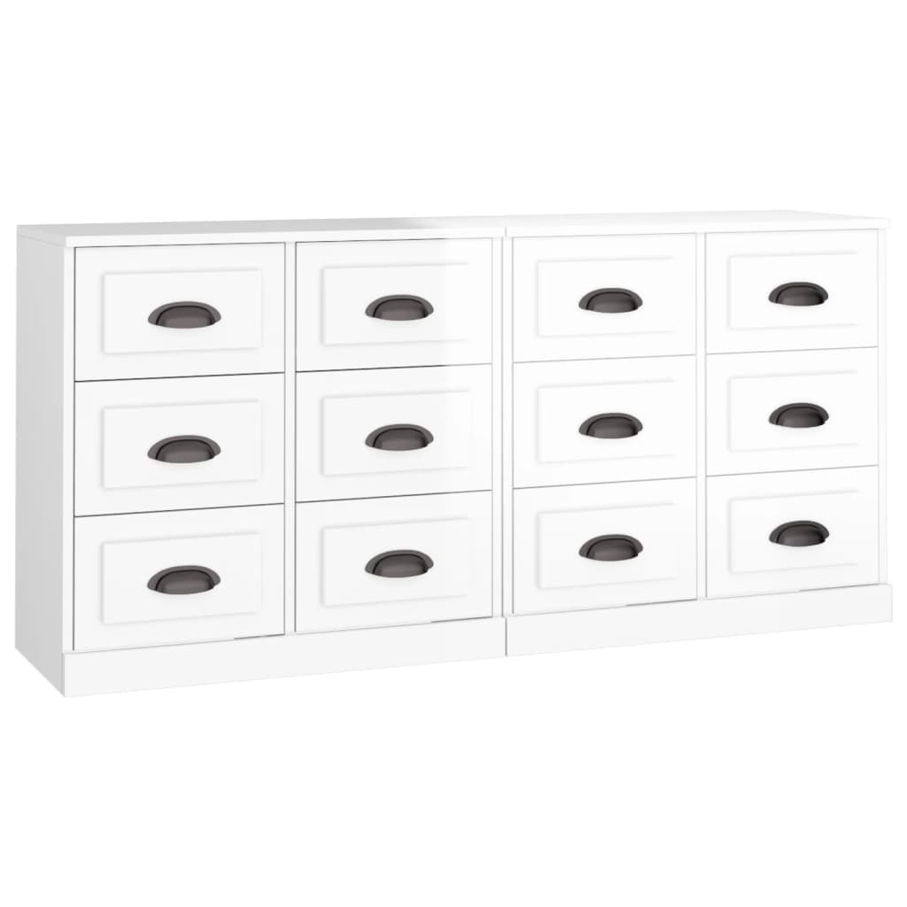 Sideboards 2 Pcs Engineered Wood