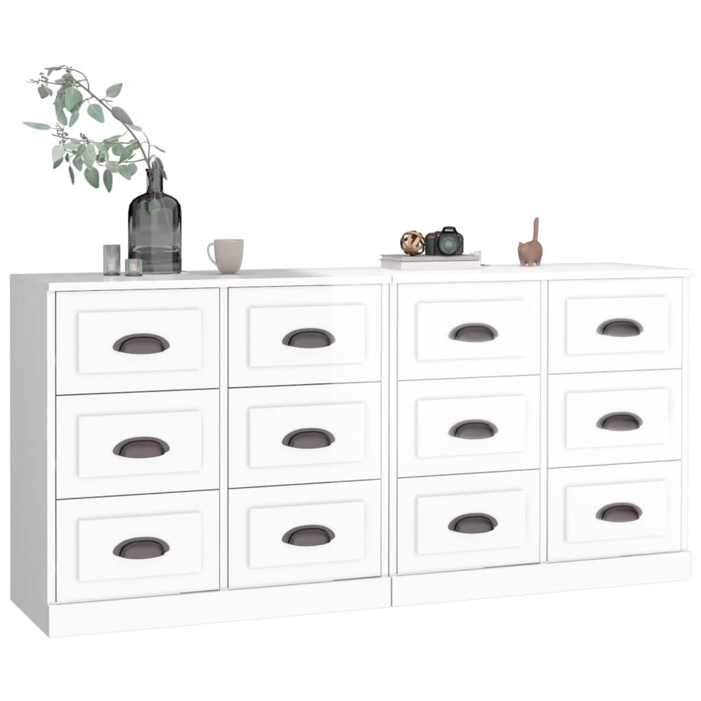 Sideboards 2 Pcs Engineered Wood