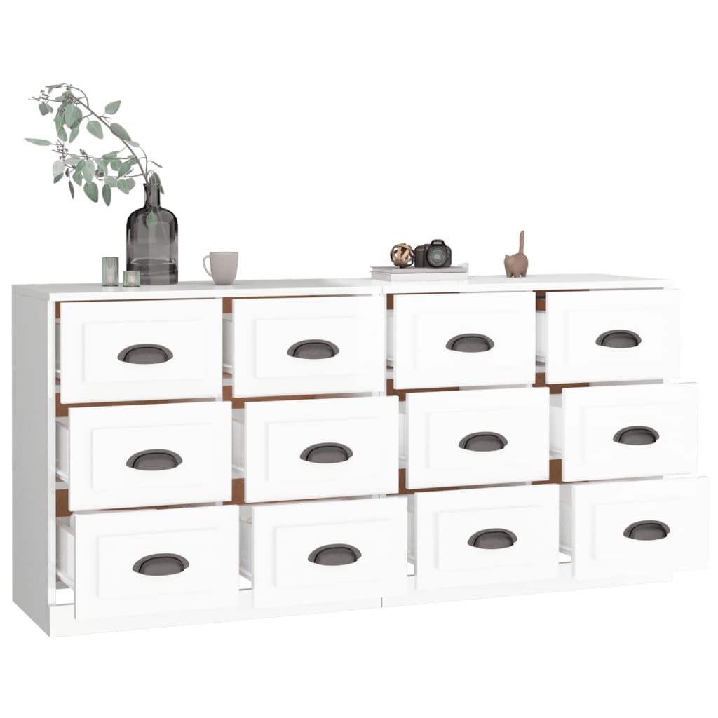 Sideboards 2 Pcs Engineered Wood
