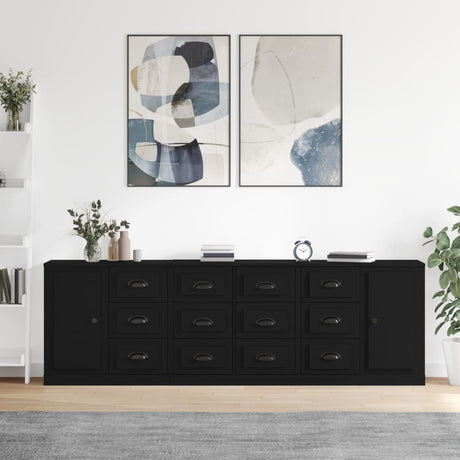 Sideboards 3 Pcs Engineered Wood