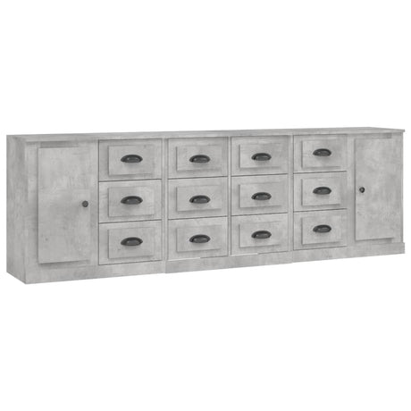 Sideboards 3 Pcs Engineered Wood