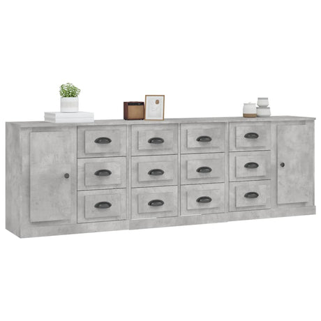 Sideboards 3 Pcs Engineered Wood