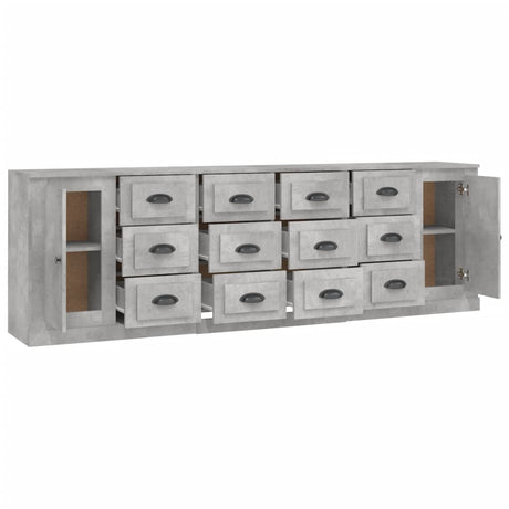 Sideboards 3 Pcs Engineered Wood