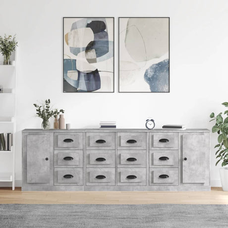 Sideboards 3 Pcs Engineered Wood